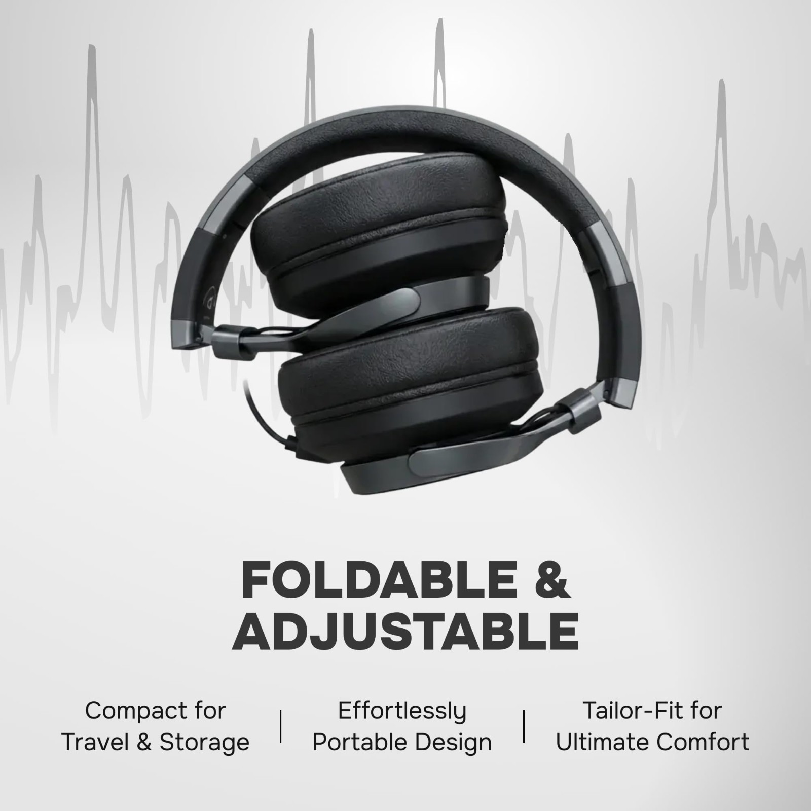 Wired Over Ear Headphones with Mic & Volume Control for Adults & Kids – 3.5mm Ja