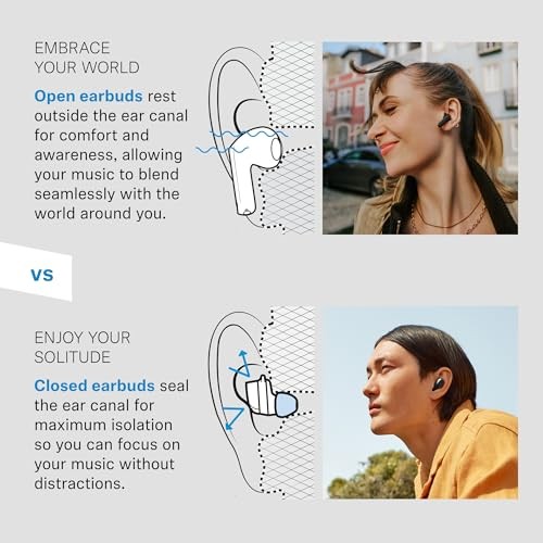 SENNHEISER ACCENTUM OPEN TRUE WIRELESS IN-EAR HEADPHONES OTW1 – BLACK