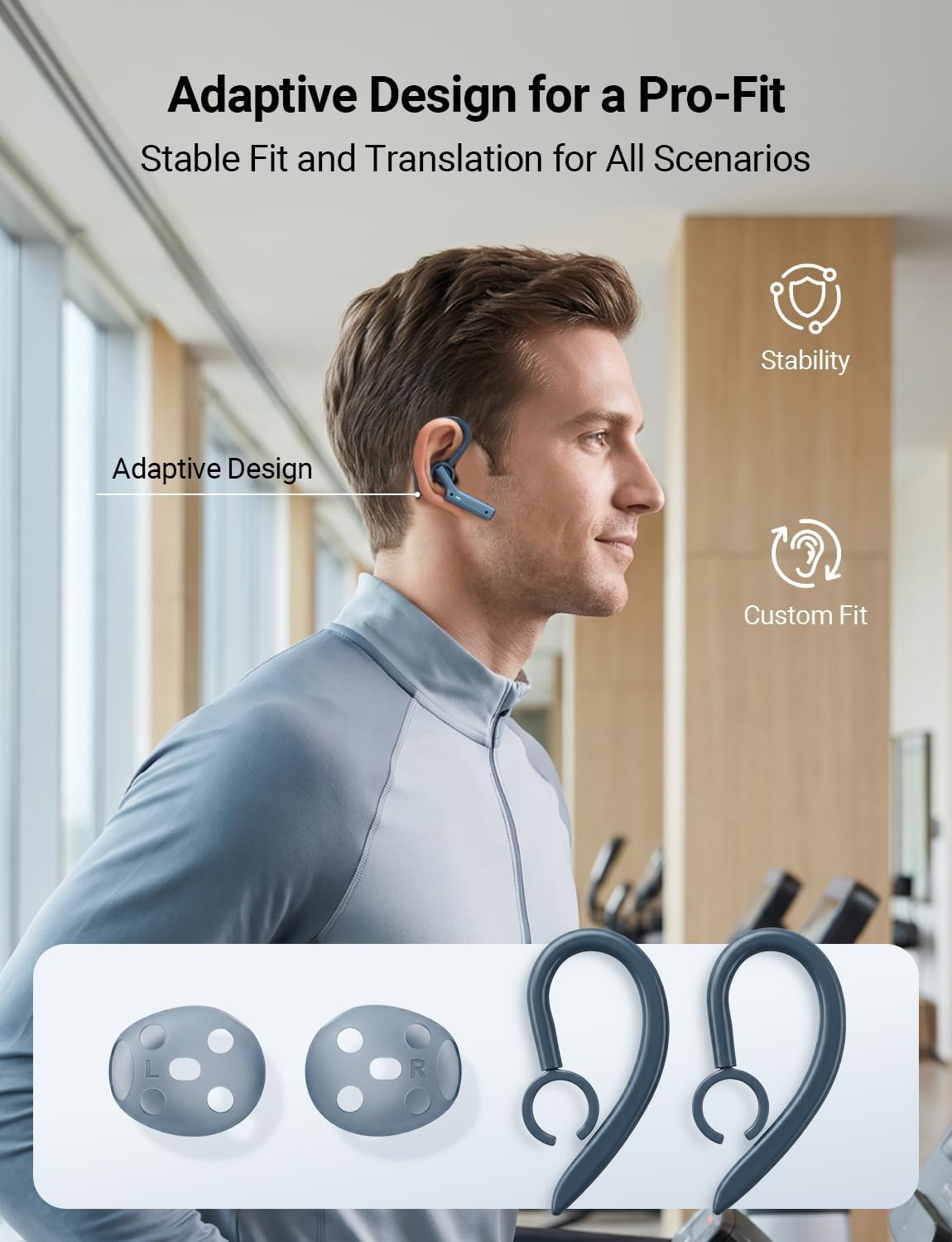 Timekettle W4 Translation Earbuds,Bone-Voiceprint Sensor for Clear Voice in Nois