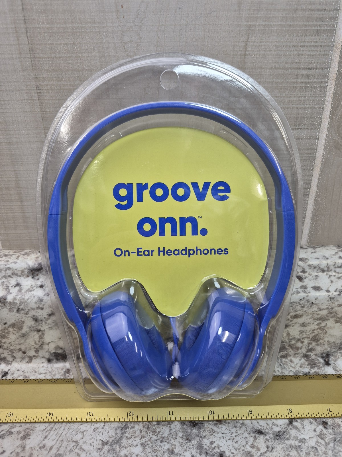 New groove onn. On-Ear Headphones Blue Wired Adjustable Headband Lightweight