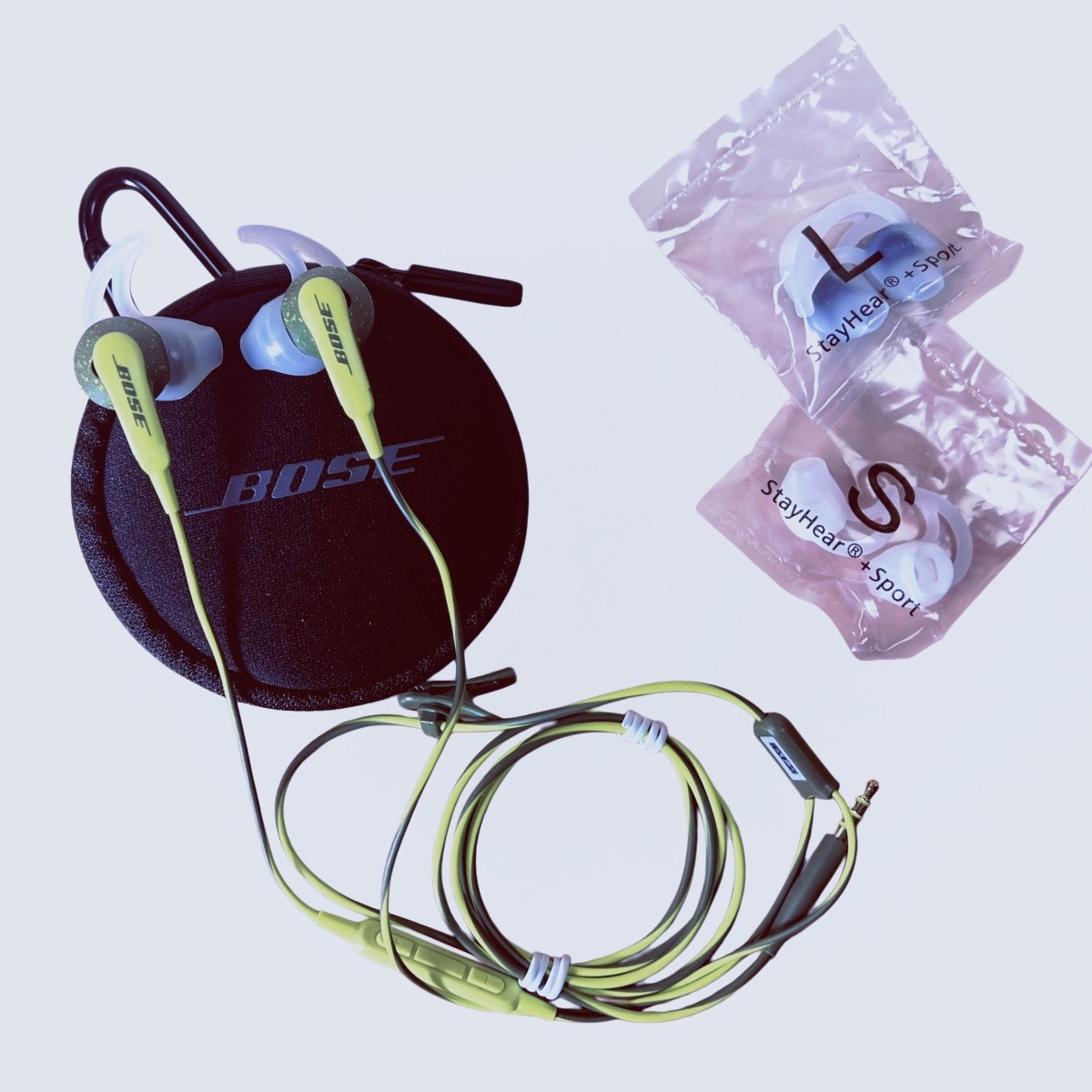 Bose SoundSport In Ear Earbuds 3.5mm Jack Wired Earphones Green Headphones US