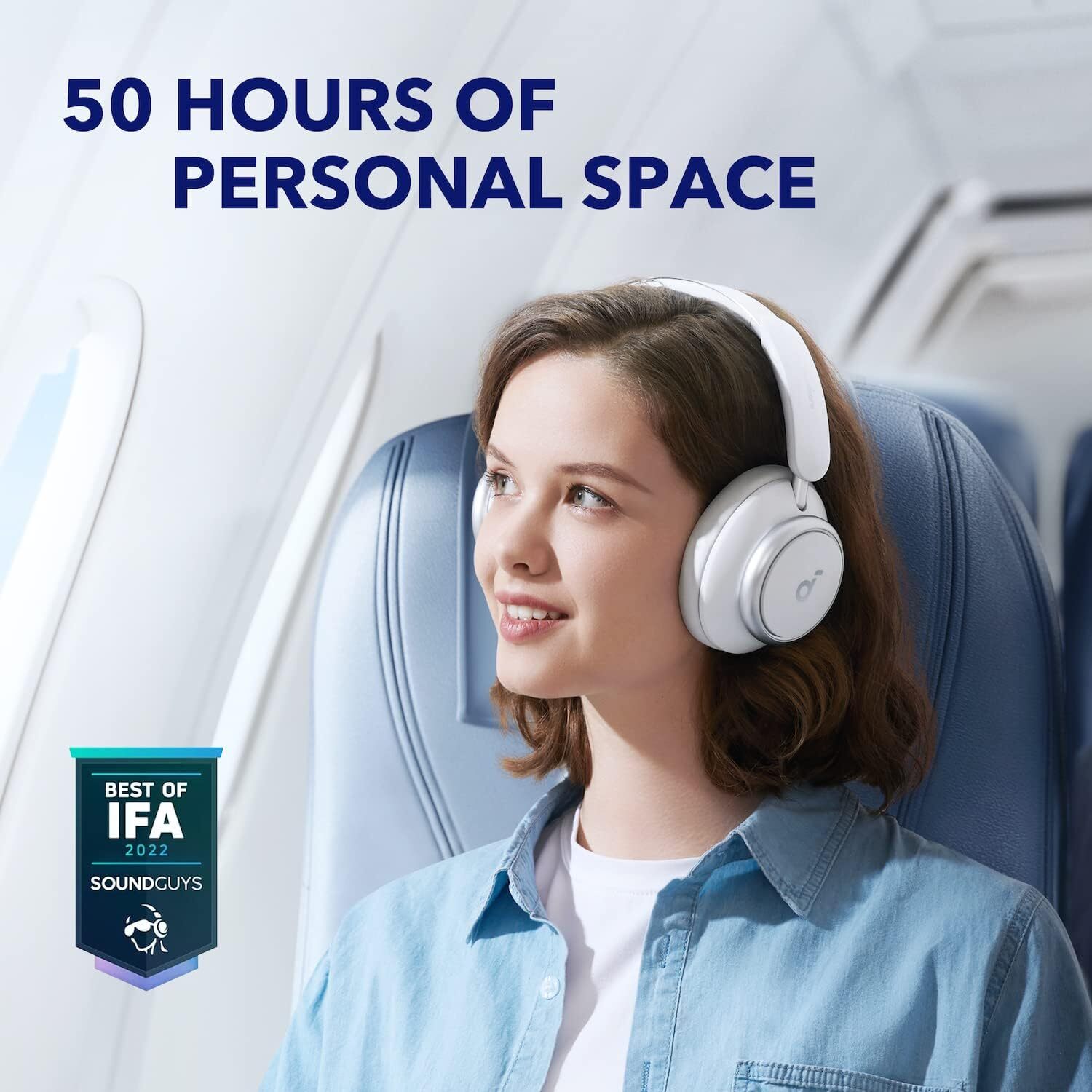 Soundcore Space Q45 Over-Ear Headphone Active Noise Cancelling Hi-Res |Refurbish