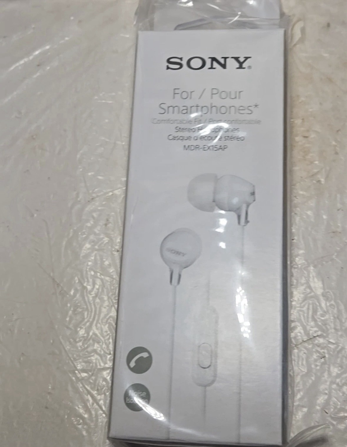 Sony MDR-EX14AP/W Ear Bud Headphones MDREX14AP White