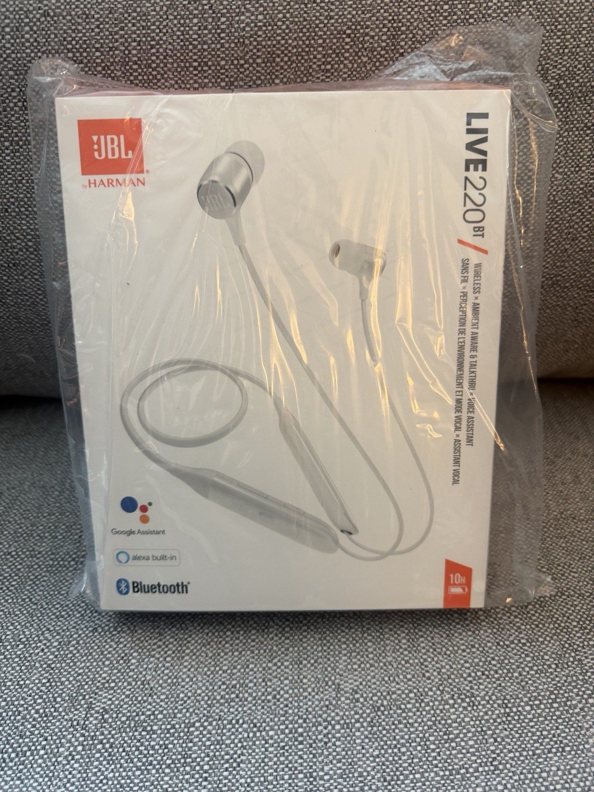 JBL Live 220BT Wireless Bluetooth In-Ear Neckband Headphones With Alexa NEW
