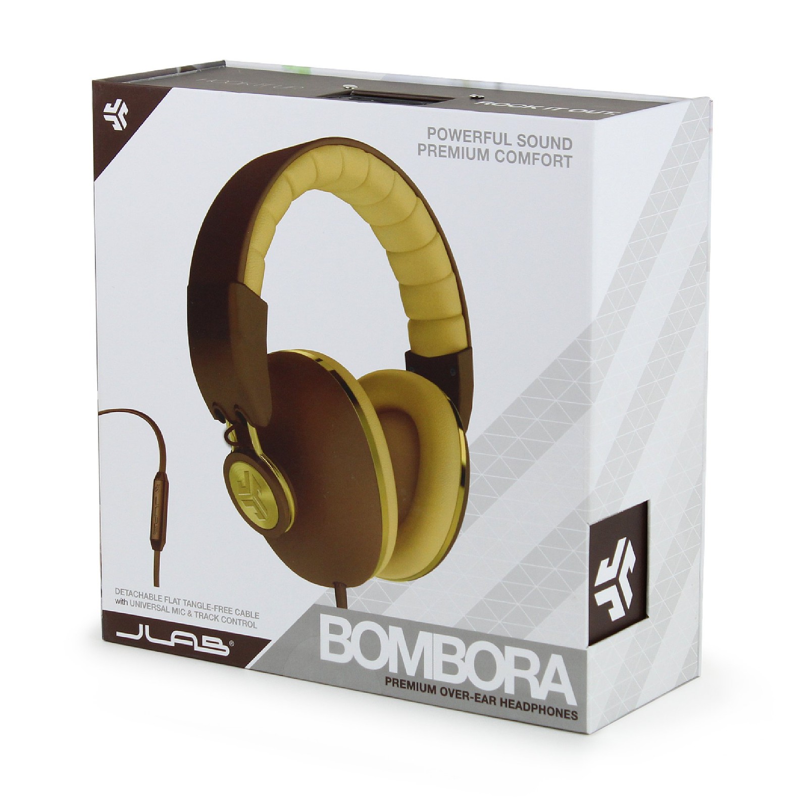 JLAB Audio Bombora Over-Ear Headphones with Universal Mic, Electronics
