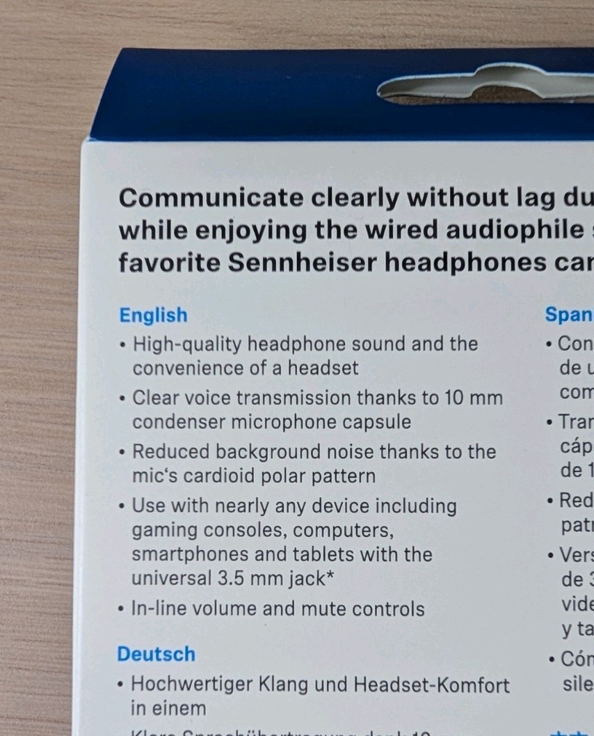 SENNHEISER HD 500 BAM add on Boom Arm Microphone 700456