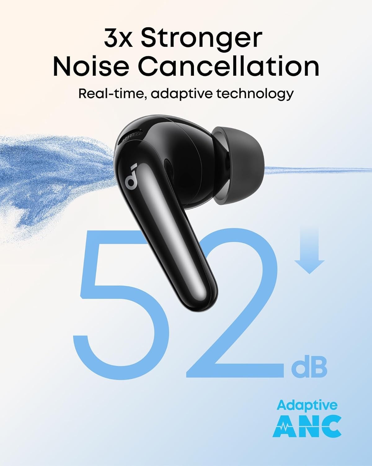soundcore P31i Wireless Earbuds – Hi-Res Audio, Adaptive Noise Cancelling–Black
