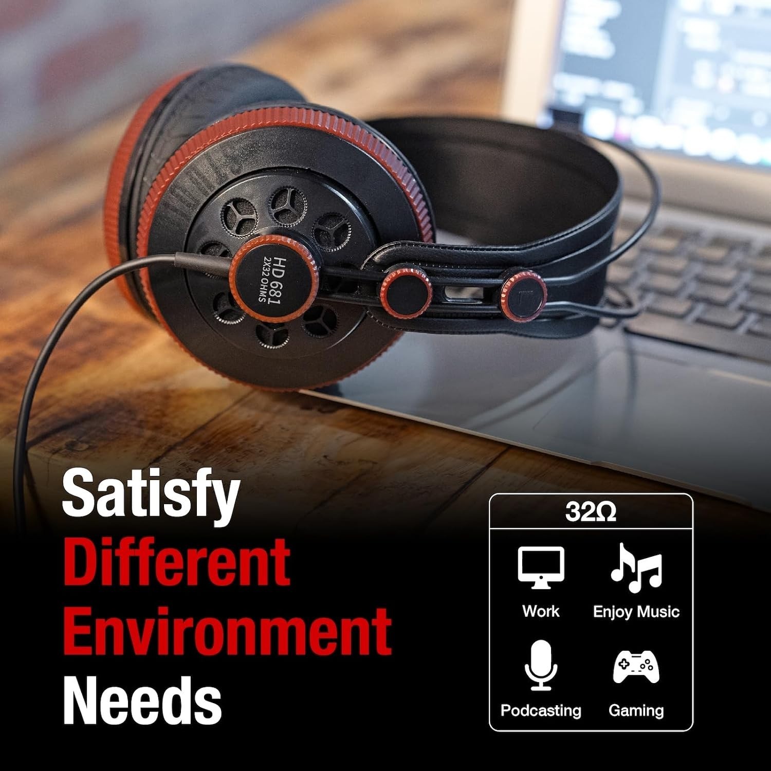 Superlux HD681AIR Studio Monitoring Headphones Wired Over Ear Special Edition