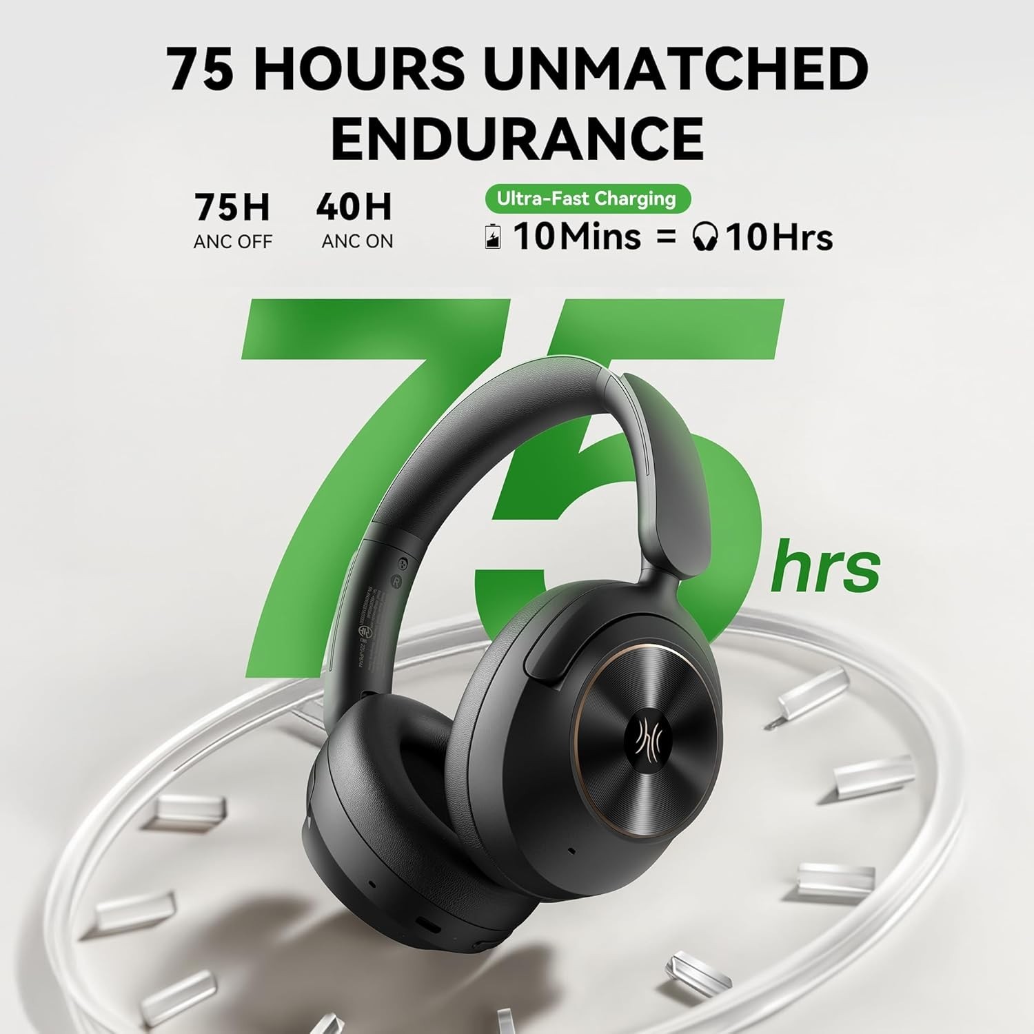 OneOdio Focus A6 Hybrid Active Noise Cancelling Headphones LDAC Hi-Res Lossless