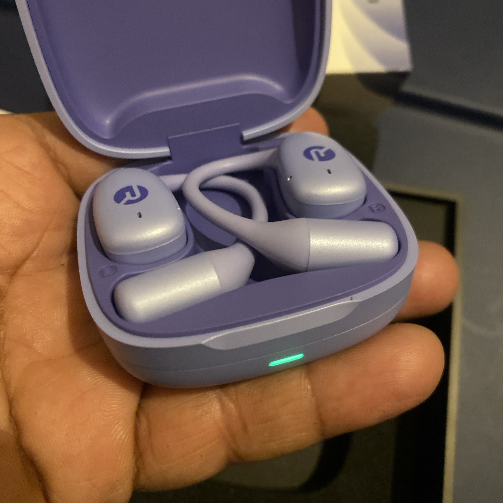 Raycon Essential Open Earbuds – True Wireless Ear Bluetooth 6.0 Purple LIGHT USE