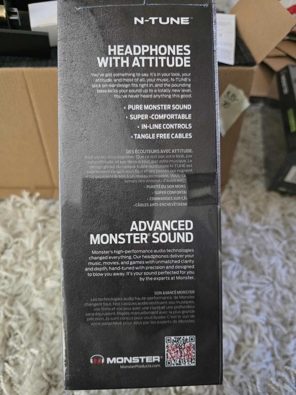 Brand New Monster N-Tune High Performance On-Ear Headphones Cherry Red (128488)