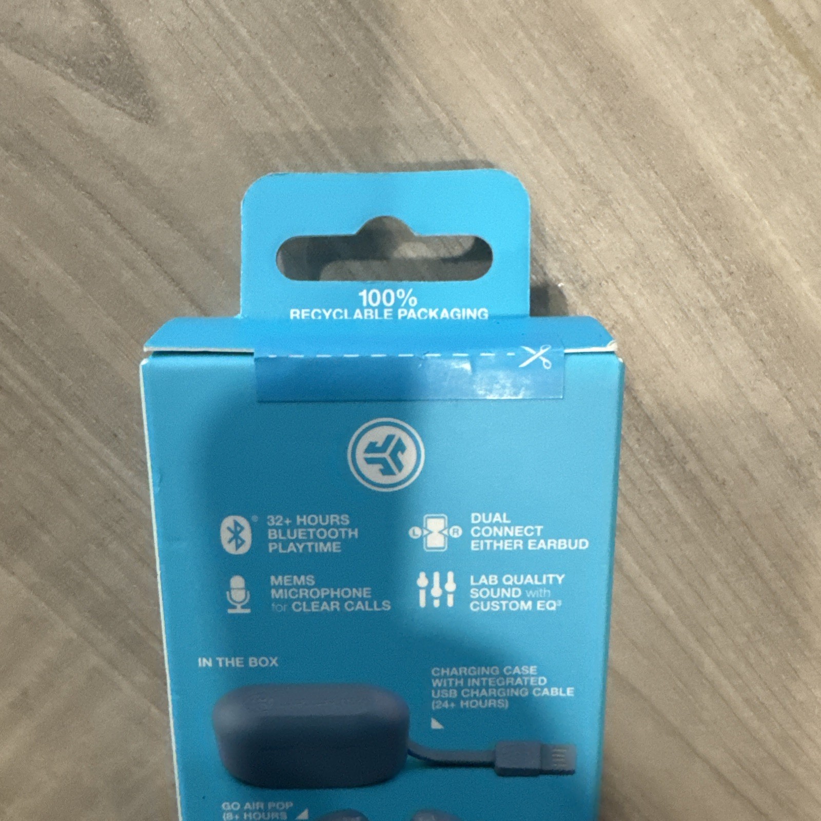 JLab EBGAIRPOPRSLT124 GO Air POP True Wireless In-Ear Headphones – Slate
