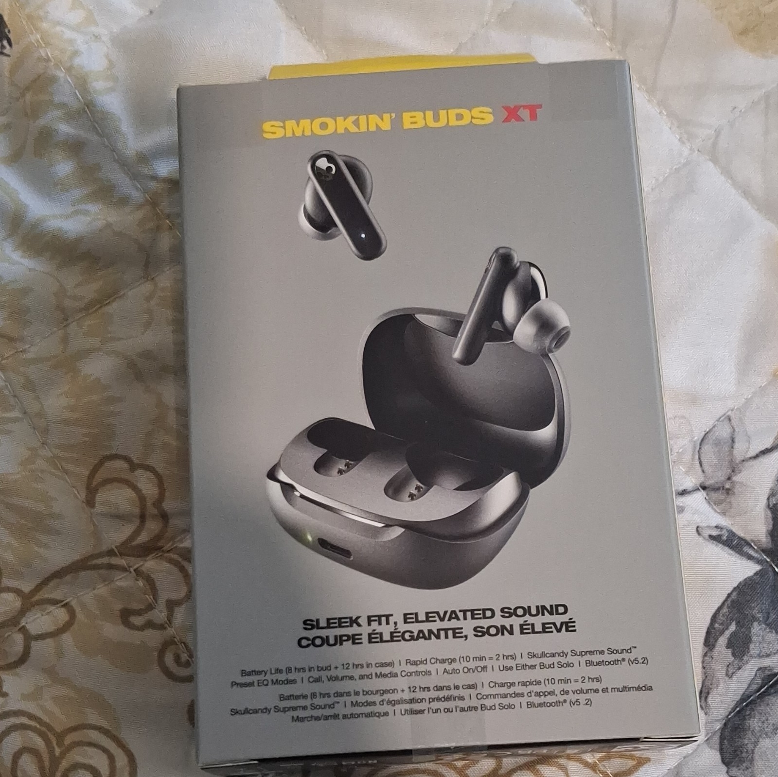 Skullcandy Smokin’ Buds XT True Wireless Bluetooth In-Ear Earbuds Black USB-C