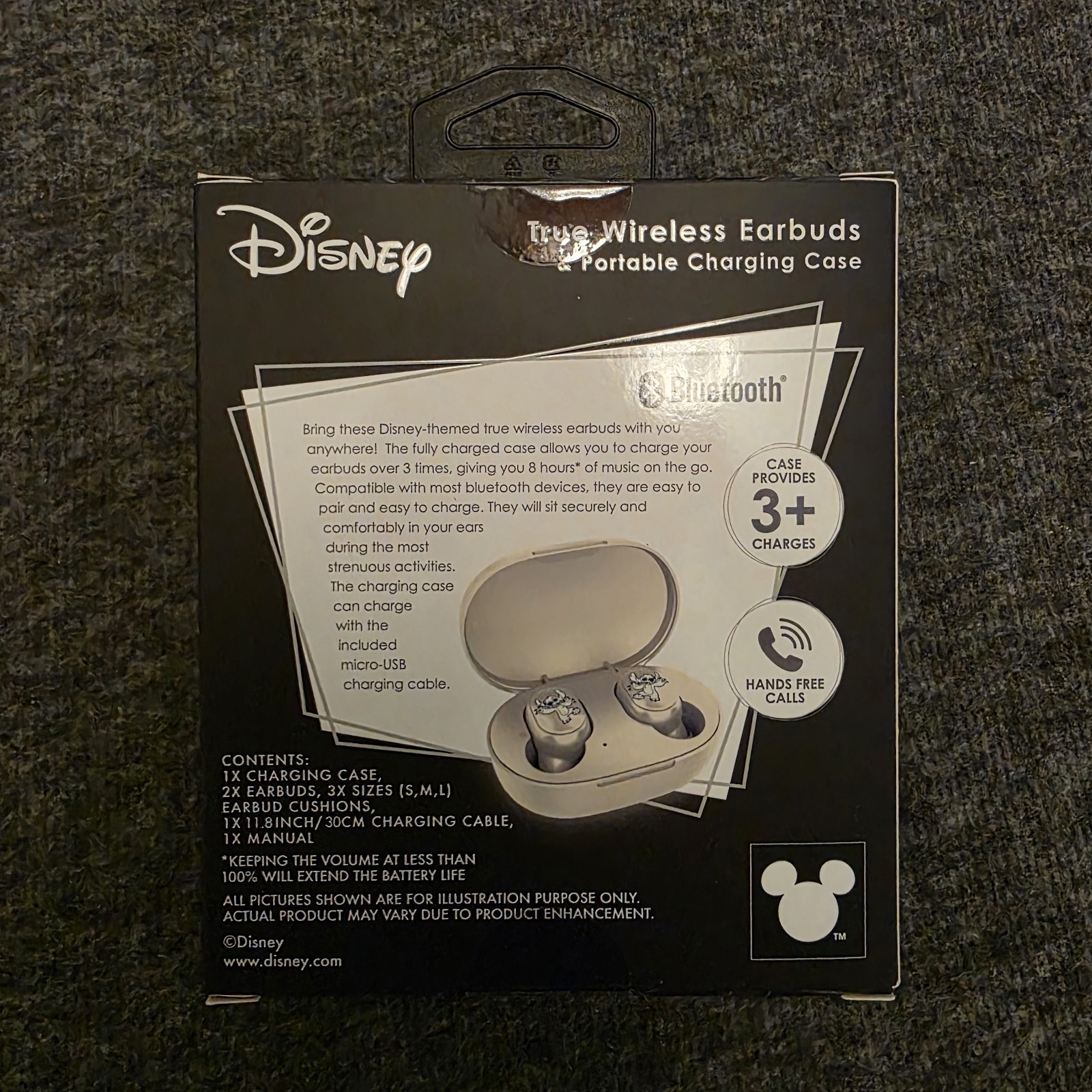 2025 iJoy | Disney STITCH Glow-in-the-Dark True Wireless Earbuds & Charging Case