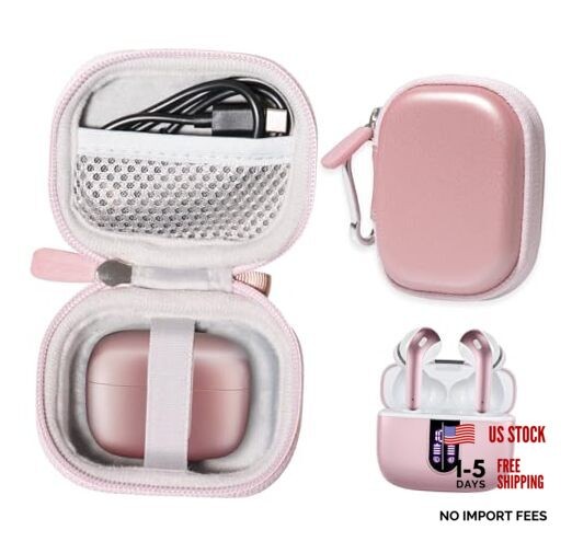 Case for TAGRY X08 Bluetooth Headphones True Wireless Earbuds 60H, Rose gold