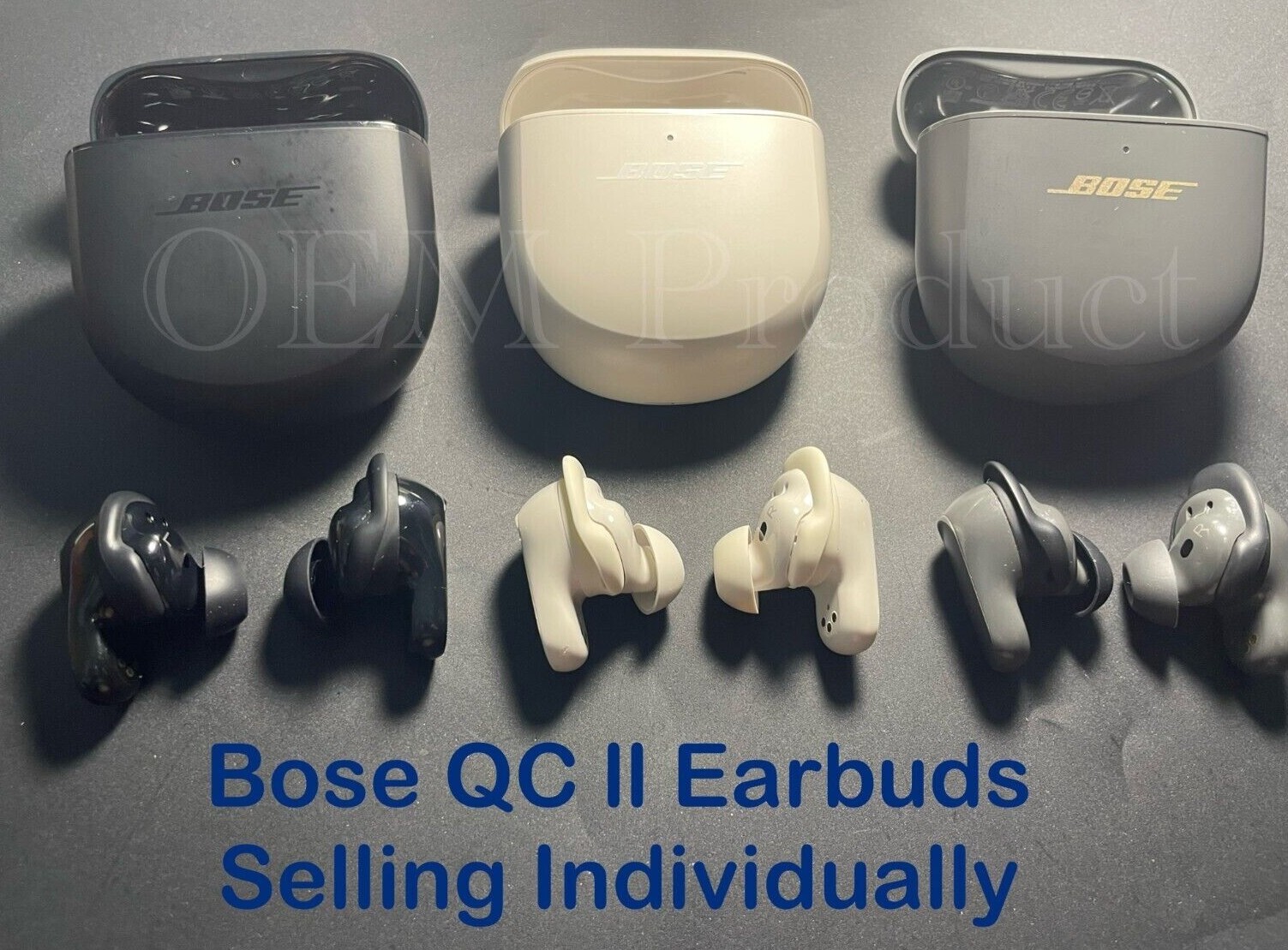 Original Bose QuietComfort Earbuds II Charging Case / Left / Right * Sell Single