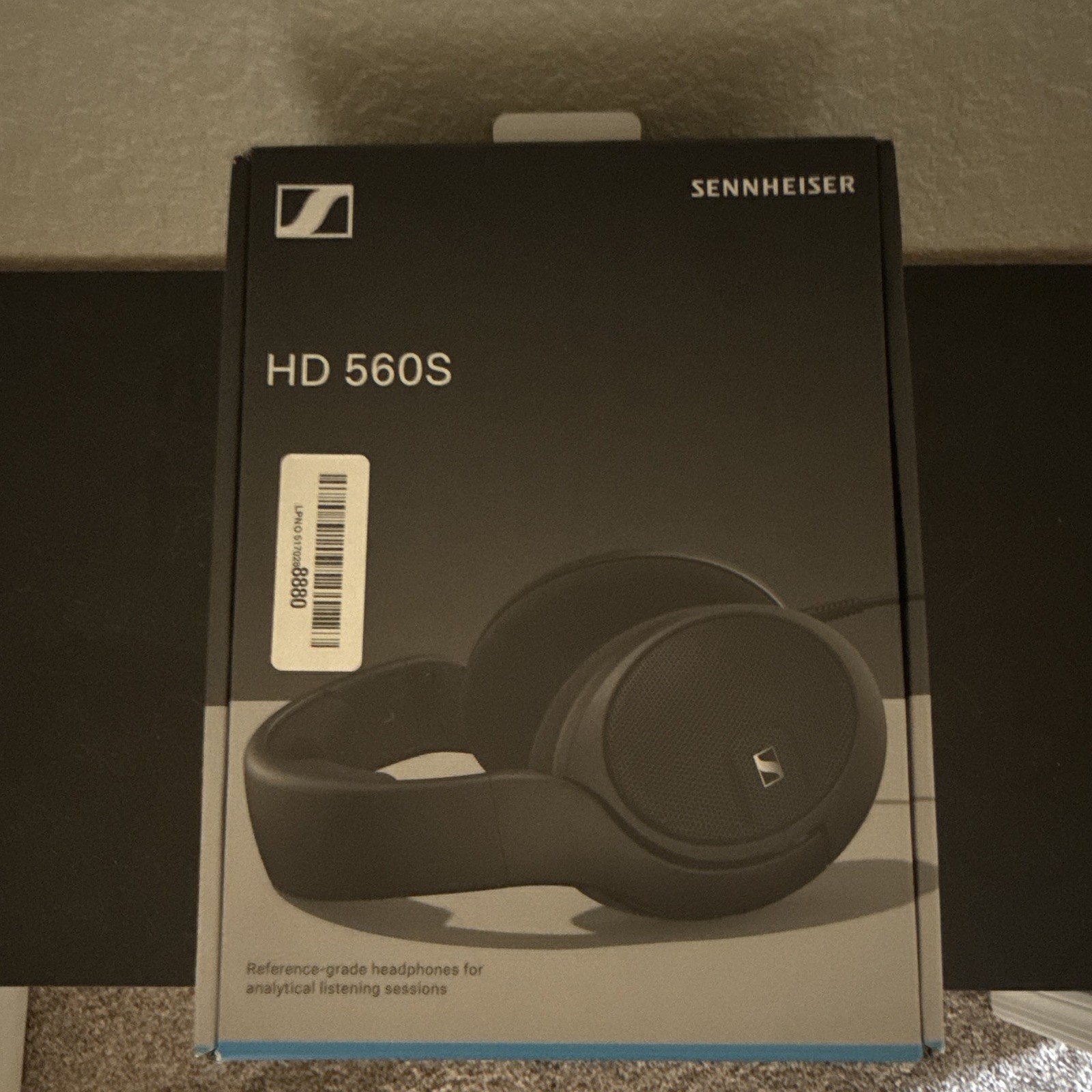 Sennheiser HD 560S Open-Back Over-Ear Headphones, Detachable Cable, Black