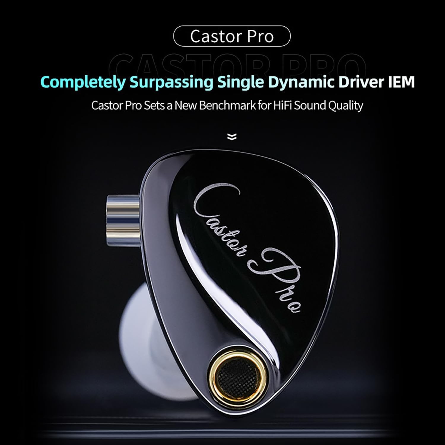 KZ Castor Pro Tunable in Ear Monitor, Hifi Improved Bass in Ear Headphone, Dual-