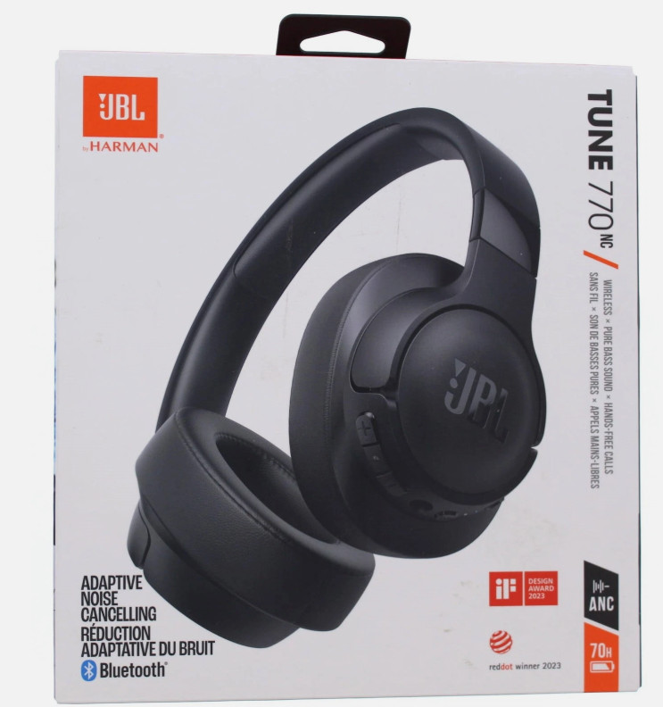 JBL Tune 770NC – Adaptive Noise Cancelling with Smart Ambient Wireless Over-E…