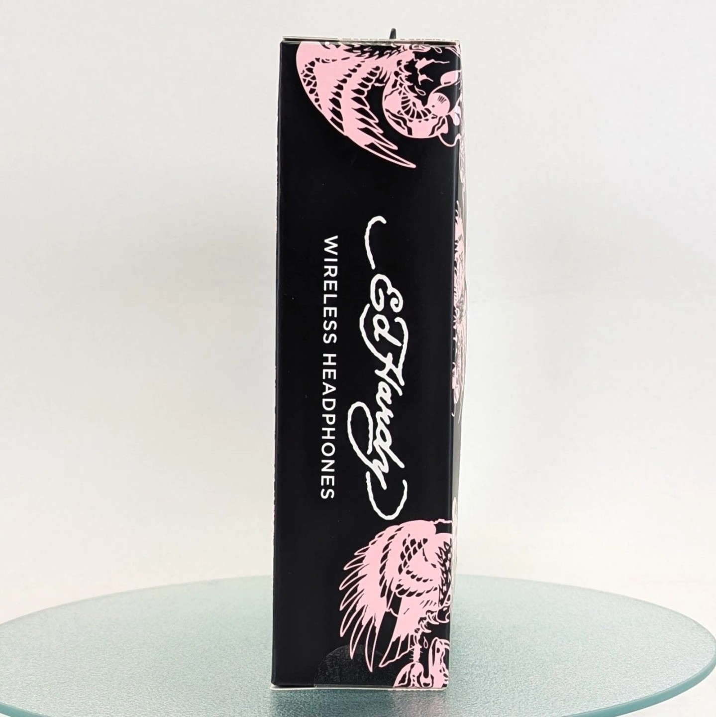 Ed Hardy Pink/Black Over-Ear Bluetooth Wireless Headphones w/ Mic & Controls