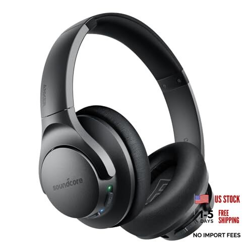 Soundcore Anker Life Q20 Hybrid Active Noise Cancelling Headphones, Black USB-C