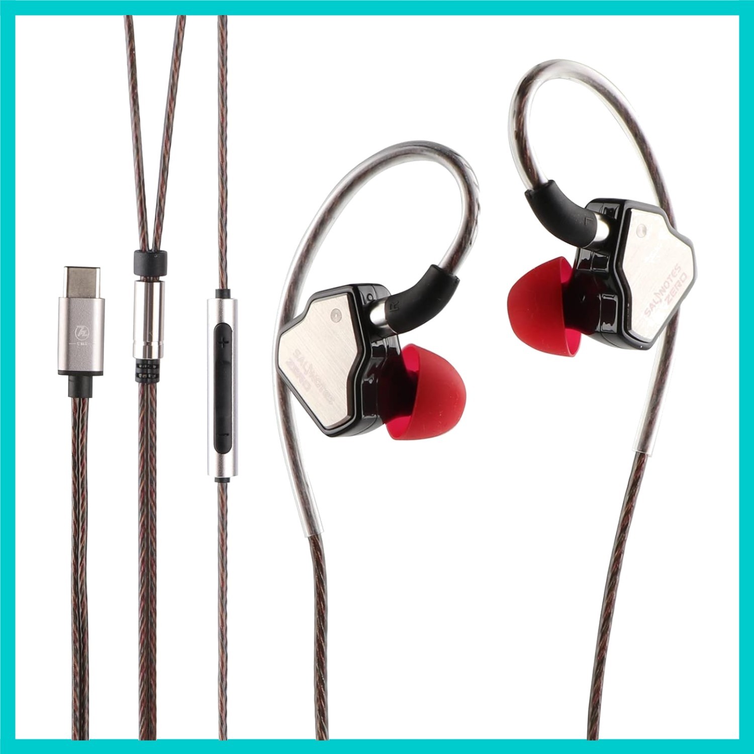 Salnotes Zero HiFi 10mm Dynamic Driver In-Ear Earphones with Detachable Cable
