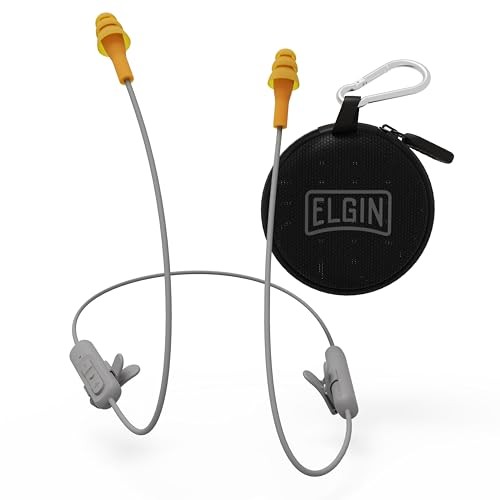 Ruckus Wireless Bluetooth Earplug Headphones, 25 dB NRR, Noise Gravel Gray