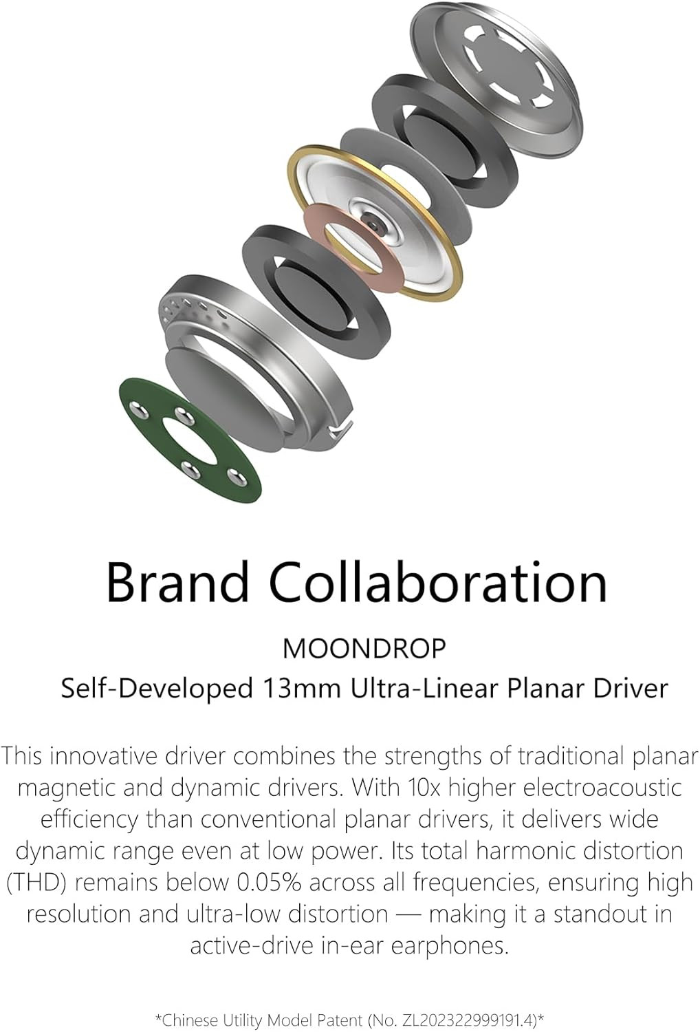 hifi E13P (Memory) 13Mm Super Linear Planar Driver Hifi In-Ear Earphones Suitabl