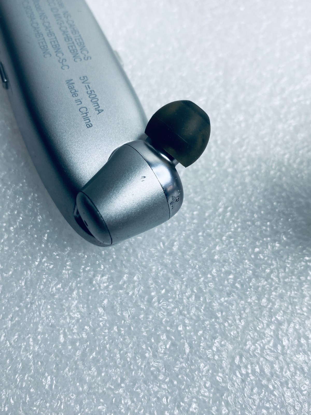 Lot Of 2 – Insignia Silver Bluetooth Noise-Canceling Wireless In-Ear Headsets