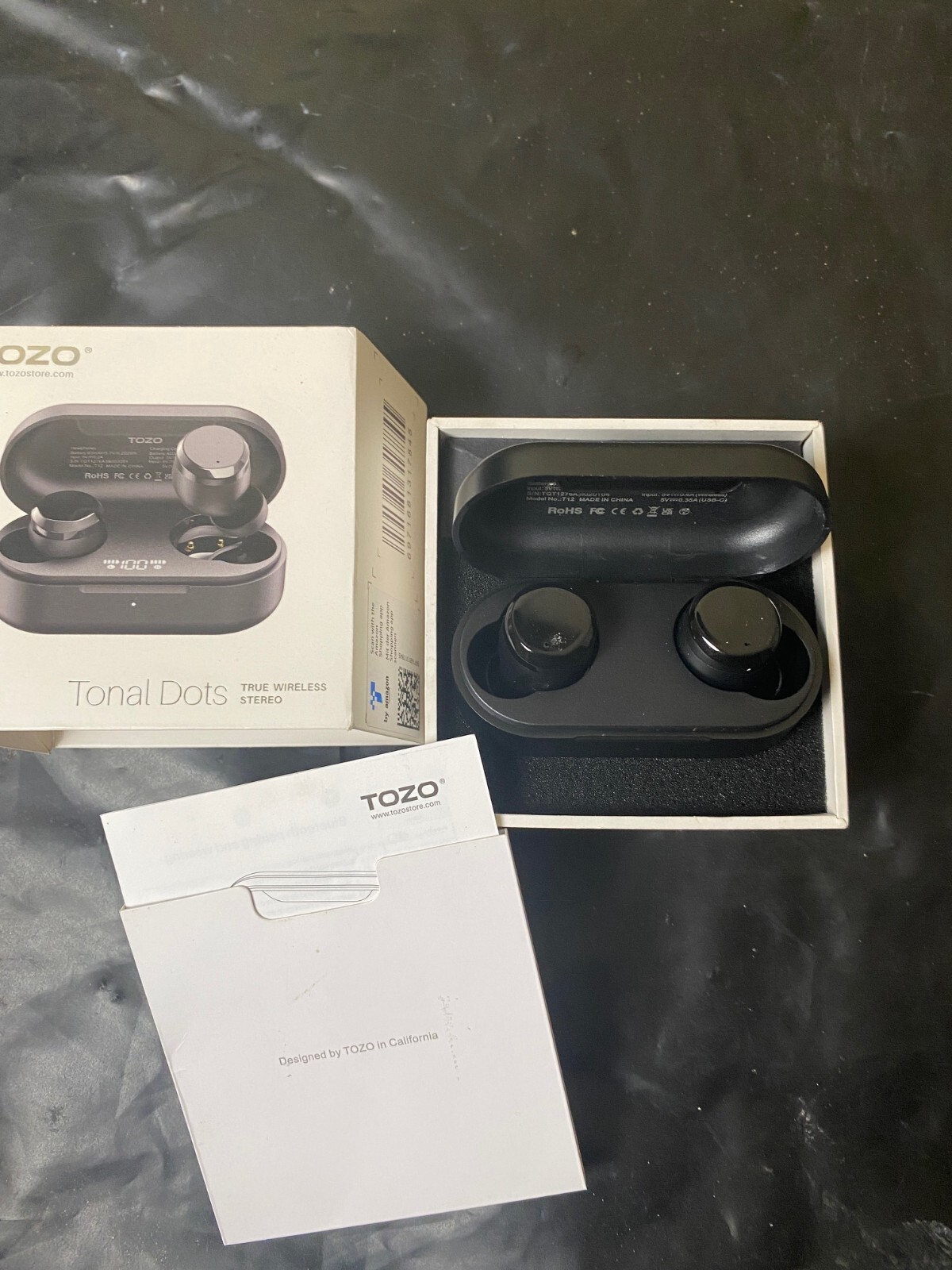 TOZO Tonal Dots(T12) Wireless Earbuds Digital display Headphones IPX8