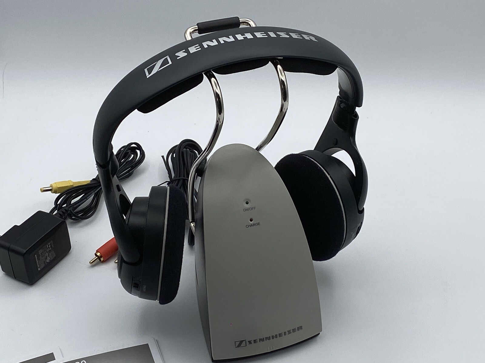 Sennheiser RS120 On-Ear Wireless RF Headphones with Charging Cradle