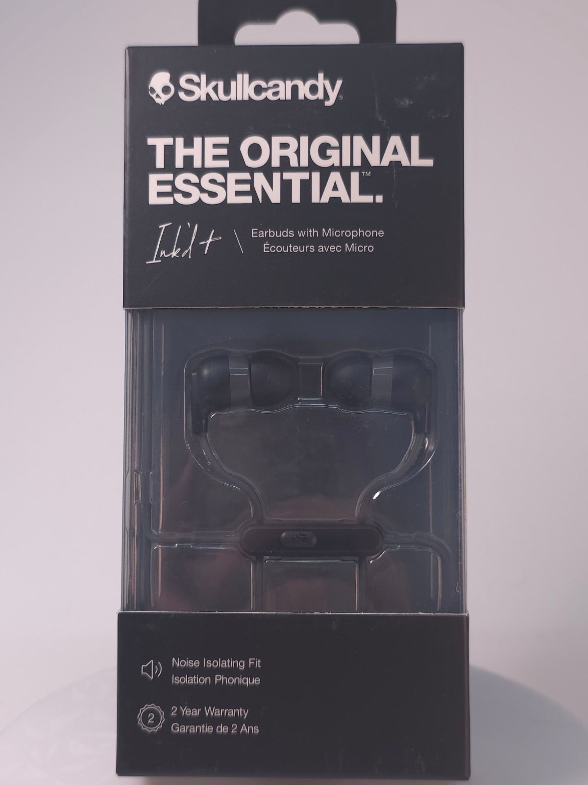 Skullcandy Ink’d+ Plus Wired Earbuds with Mic Earphones 3.5mm Black – NEW