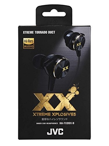 JVC canal type earphone XX series Hi-Res corresponding bass black HA-FX99X-B