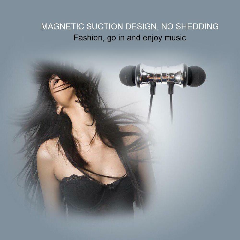 BLUETOOTH 4.2 HEADPHONES SPORT magnet stereo earphones headset mic rechargeable