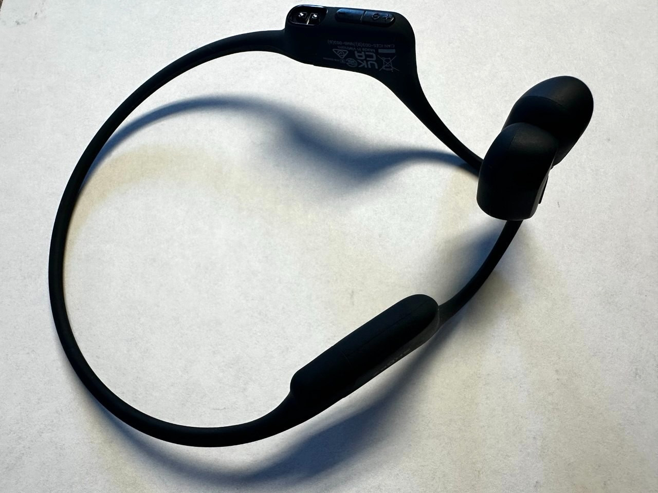 Shokz OpenRun Wireless Bone Conduction Headphones – Black (Model S803)
