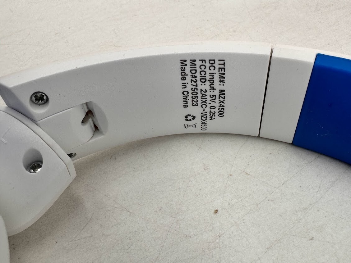 Altec Lansing MZX4500 Kid Safe Headphones Noise Cancelling White/Blue