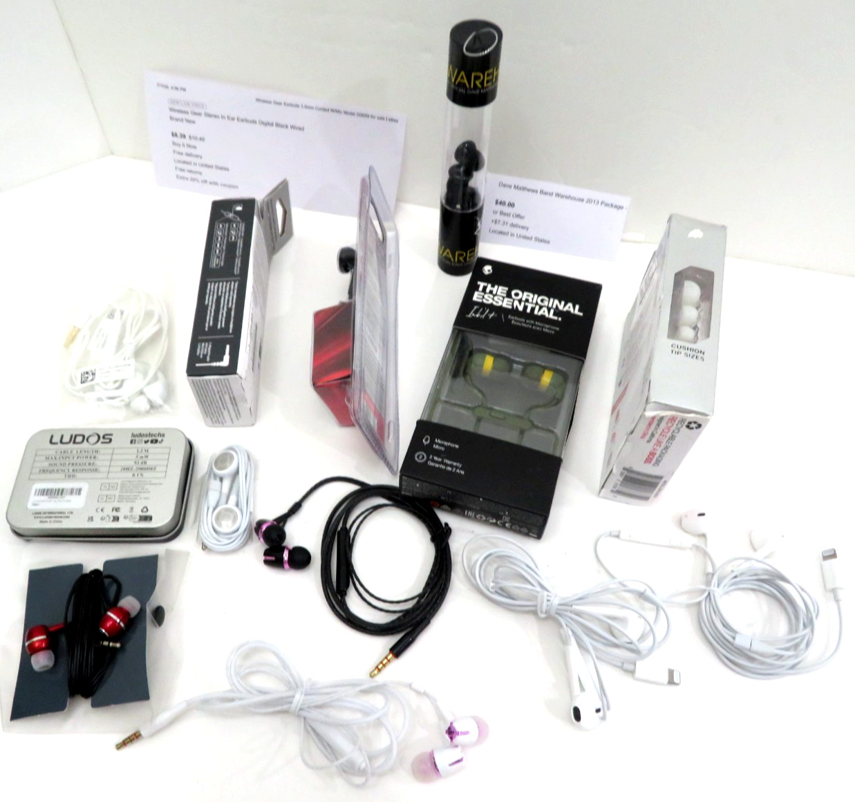 Sony MDREX14AP SkullCandy, Wireless Gear, Sneakhead, Ludos Wired 3.5mm Earphones