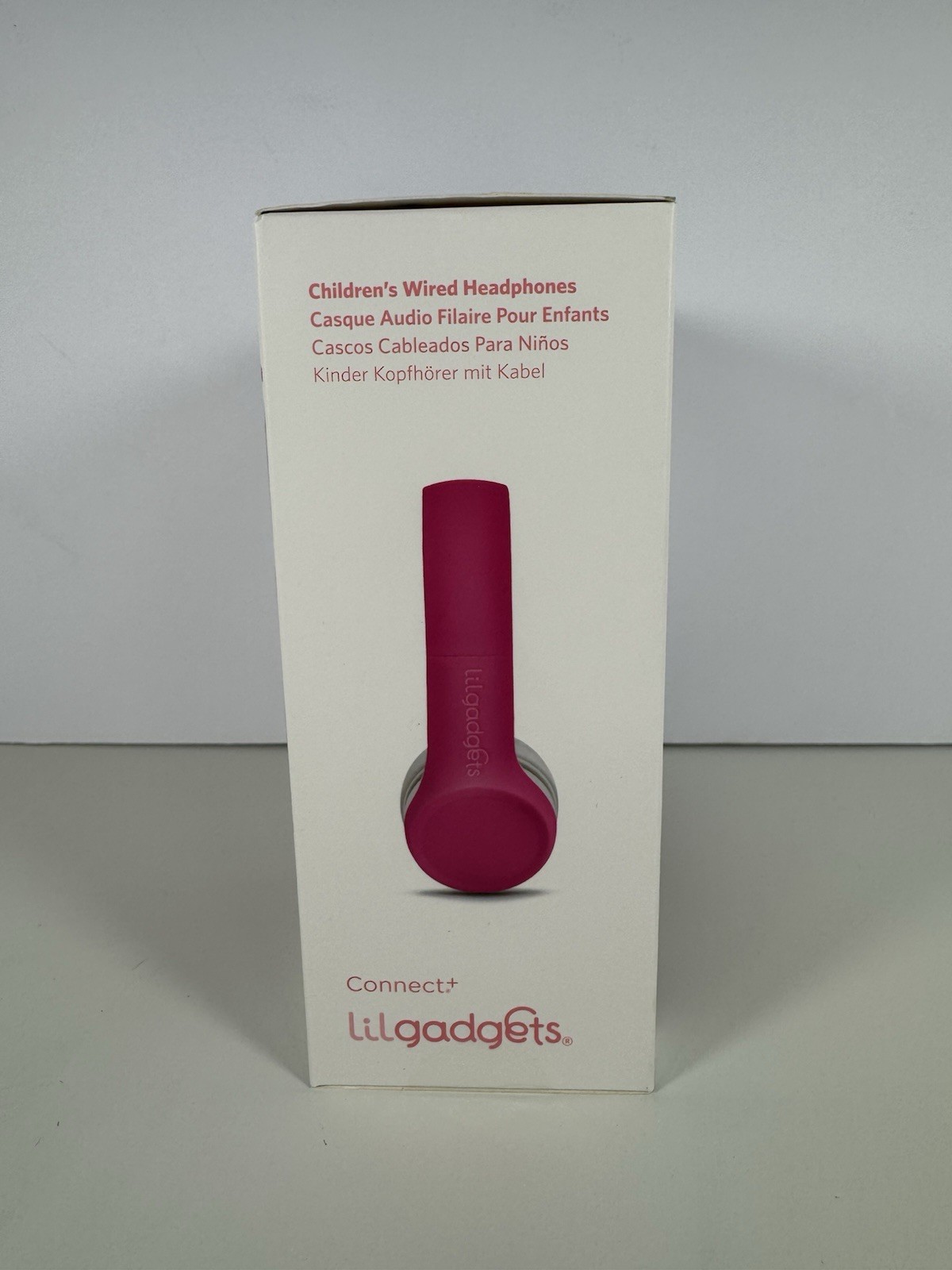 LilGadgets Connect+ Style Kids On-Ear Wired Headphones Pink 93dB New Sealed