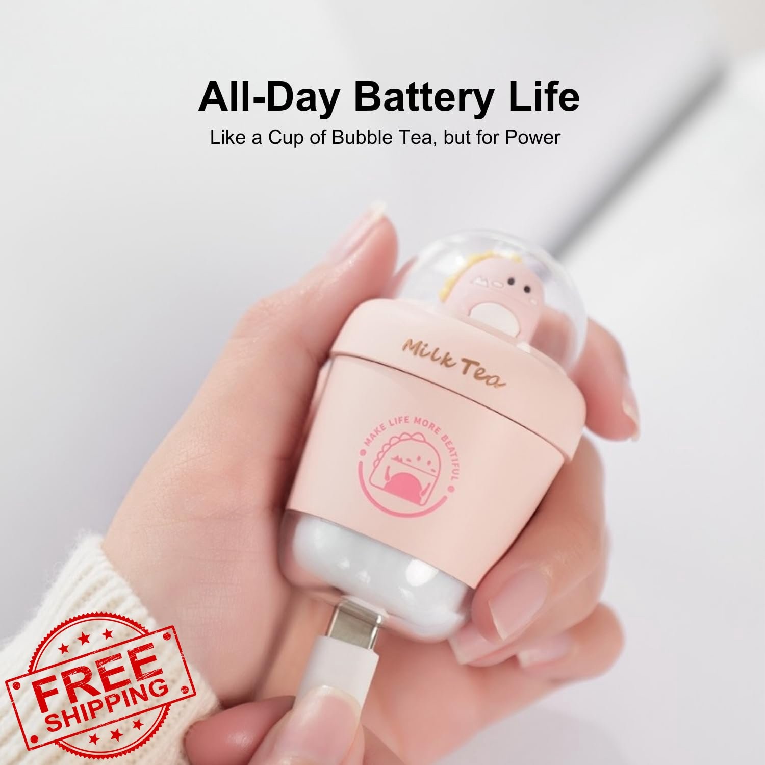 Surfans T1 Wireless Earbuds Pink Bluetooth 6.0