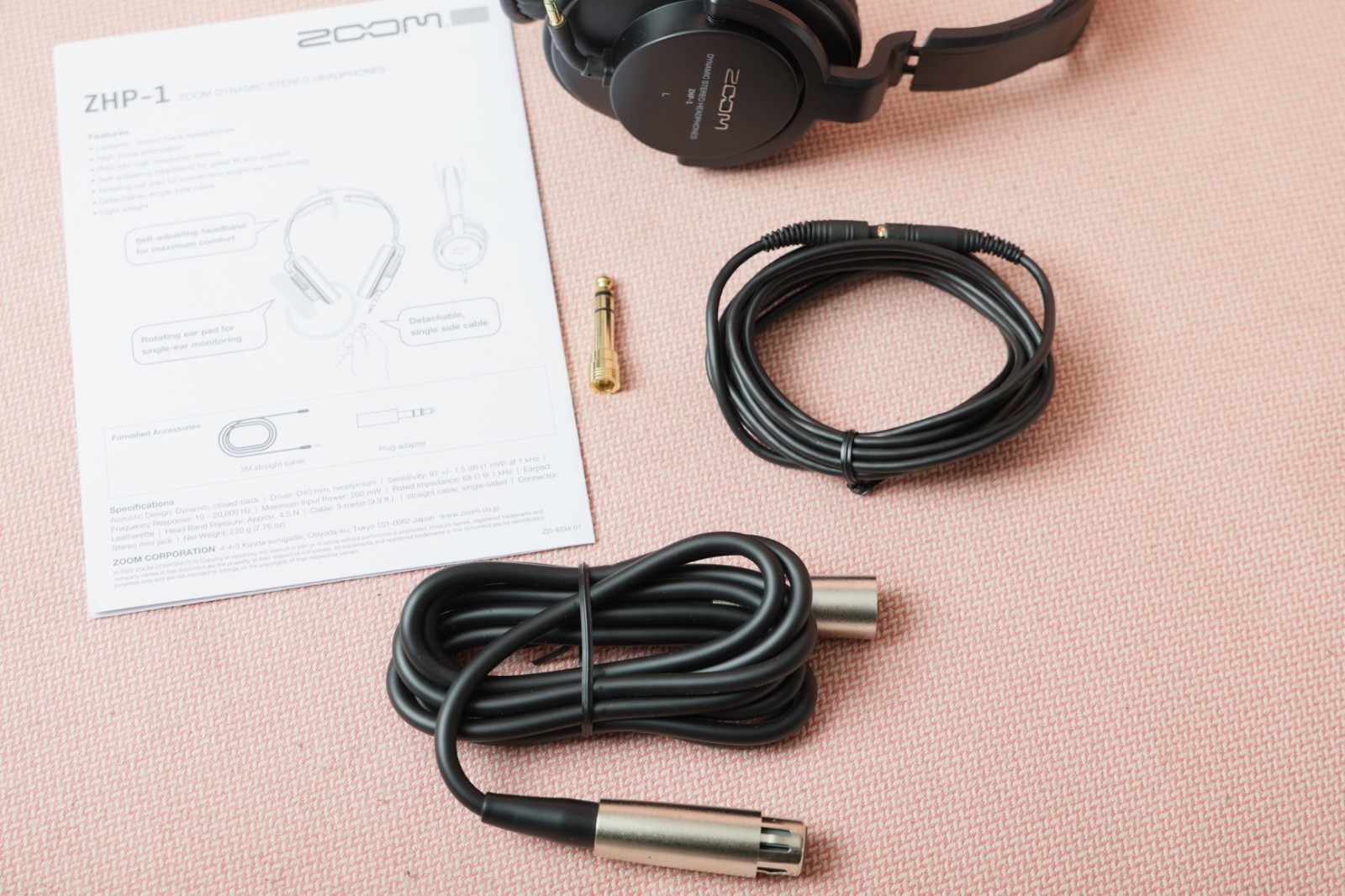 Zoom Zhp-1 Studio Monitor Headphones