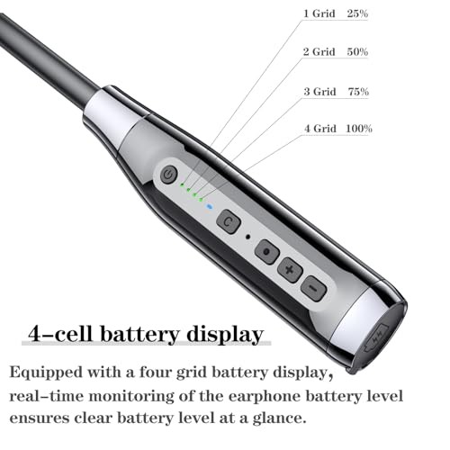 LANDIBO Wireless Bluetooth 5.0 Neck Earbuds with 100 Hours of Playback, A12