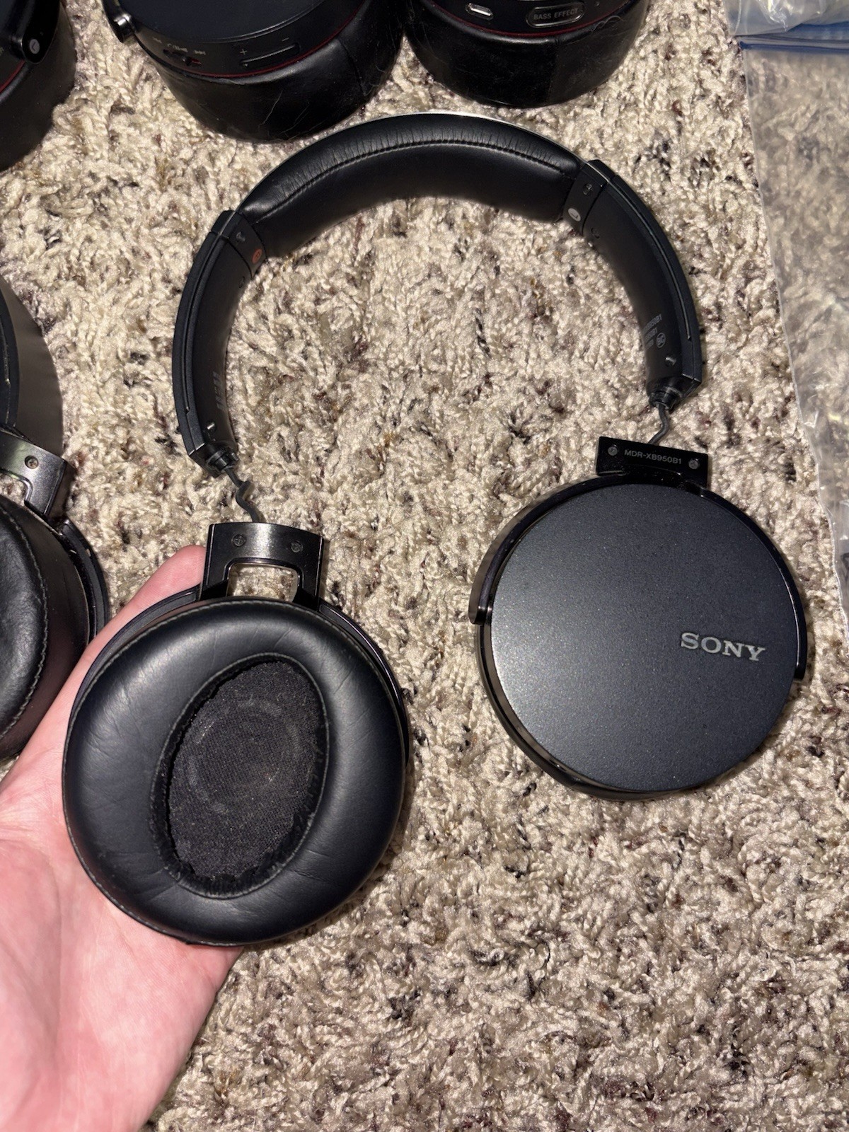 Sony Headphones Lot, XB950B1/T Over-Ear, For Parts & Repair Only