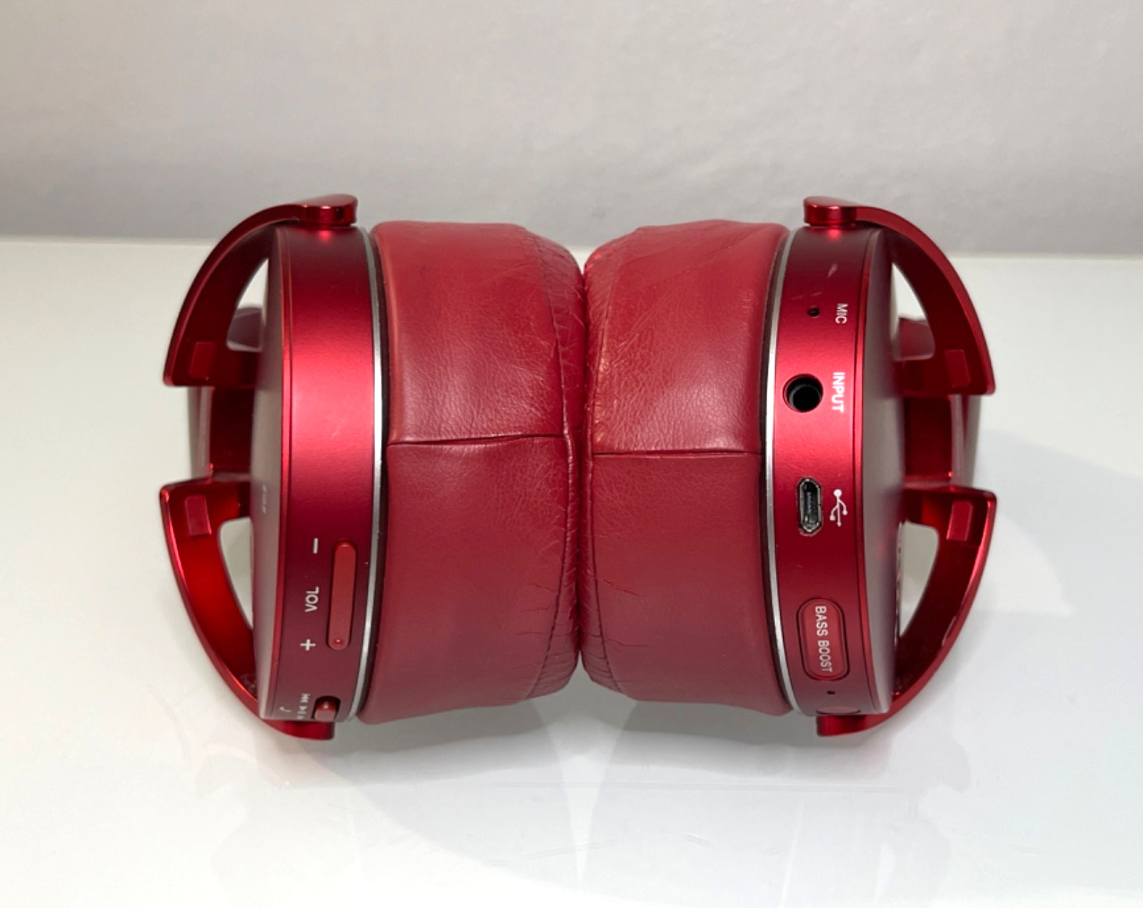 Sony MDR-XB950BT Extra Bass Bluetooth Over Ear Headphones – Red (Needs New Pads)