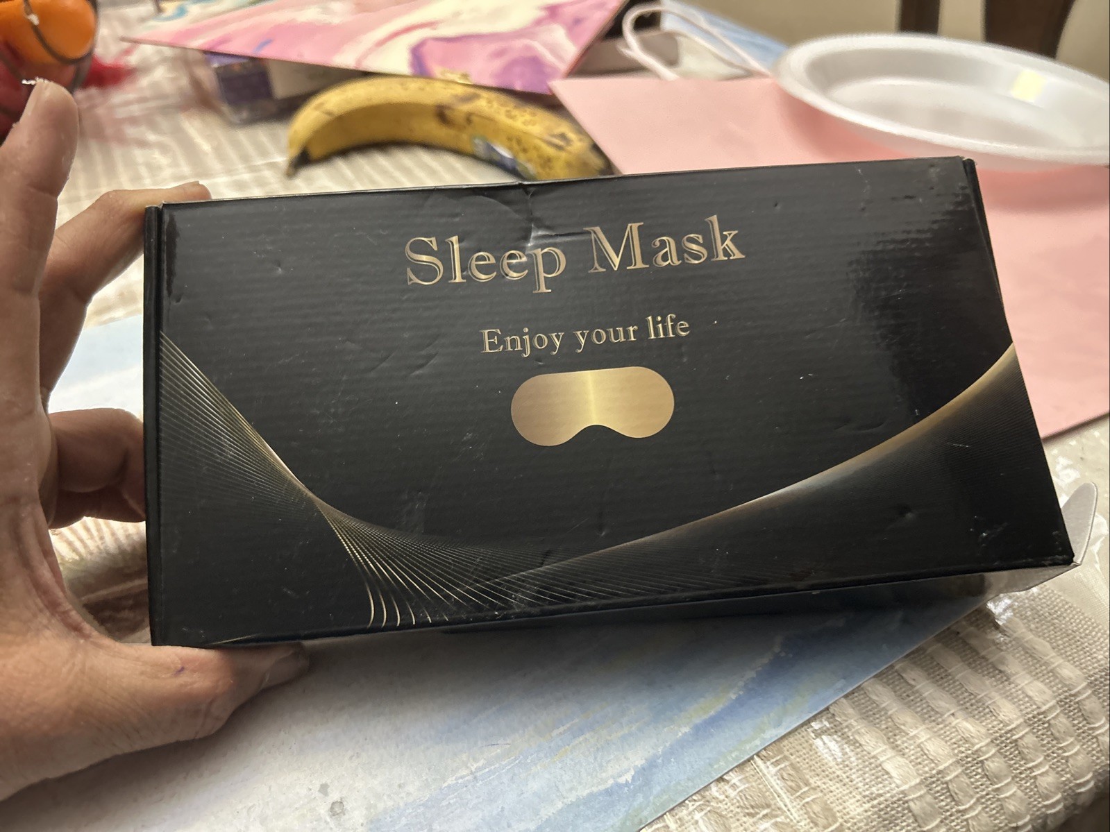 Sleep Headphones Bluetooth 5.2 Headband Eye Mask for Women Men Unisex Wireless