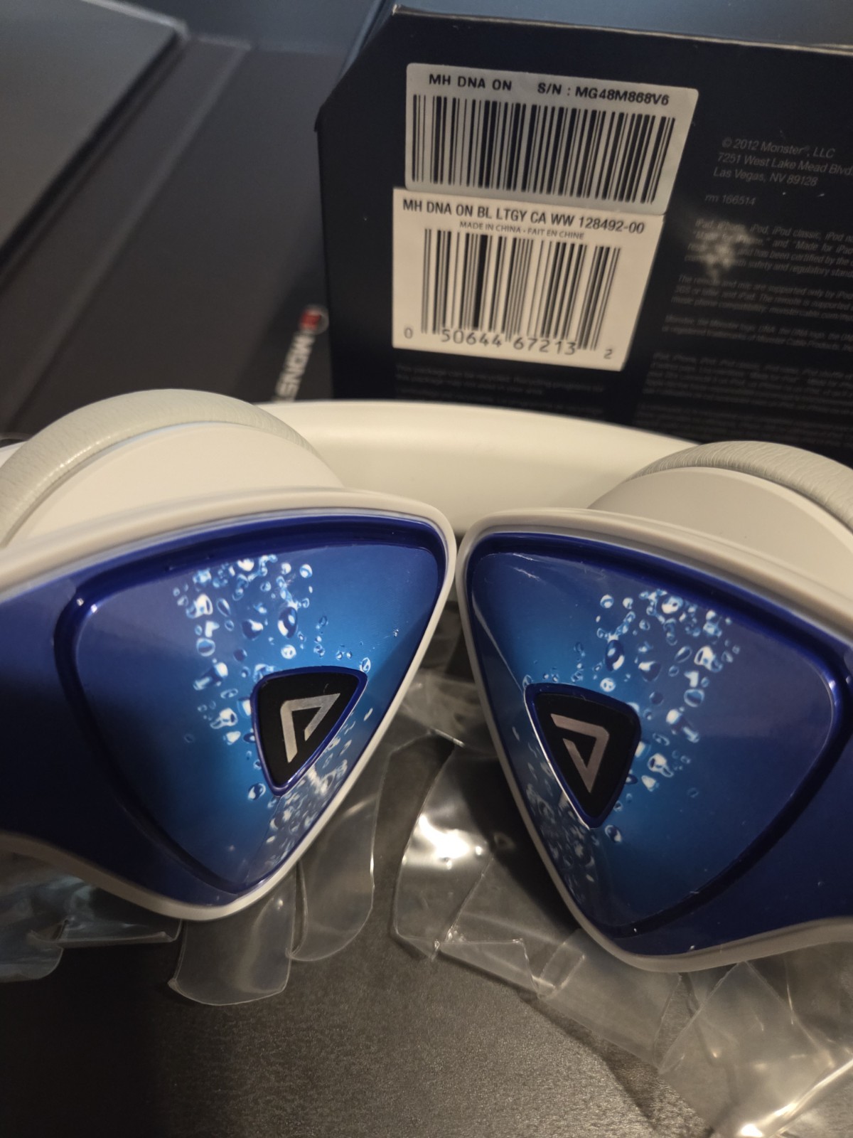 Monster DNA On-Ear Headphones Cobalt Blue Light Gray Bud Light Special Edition