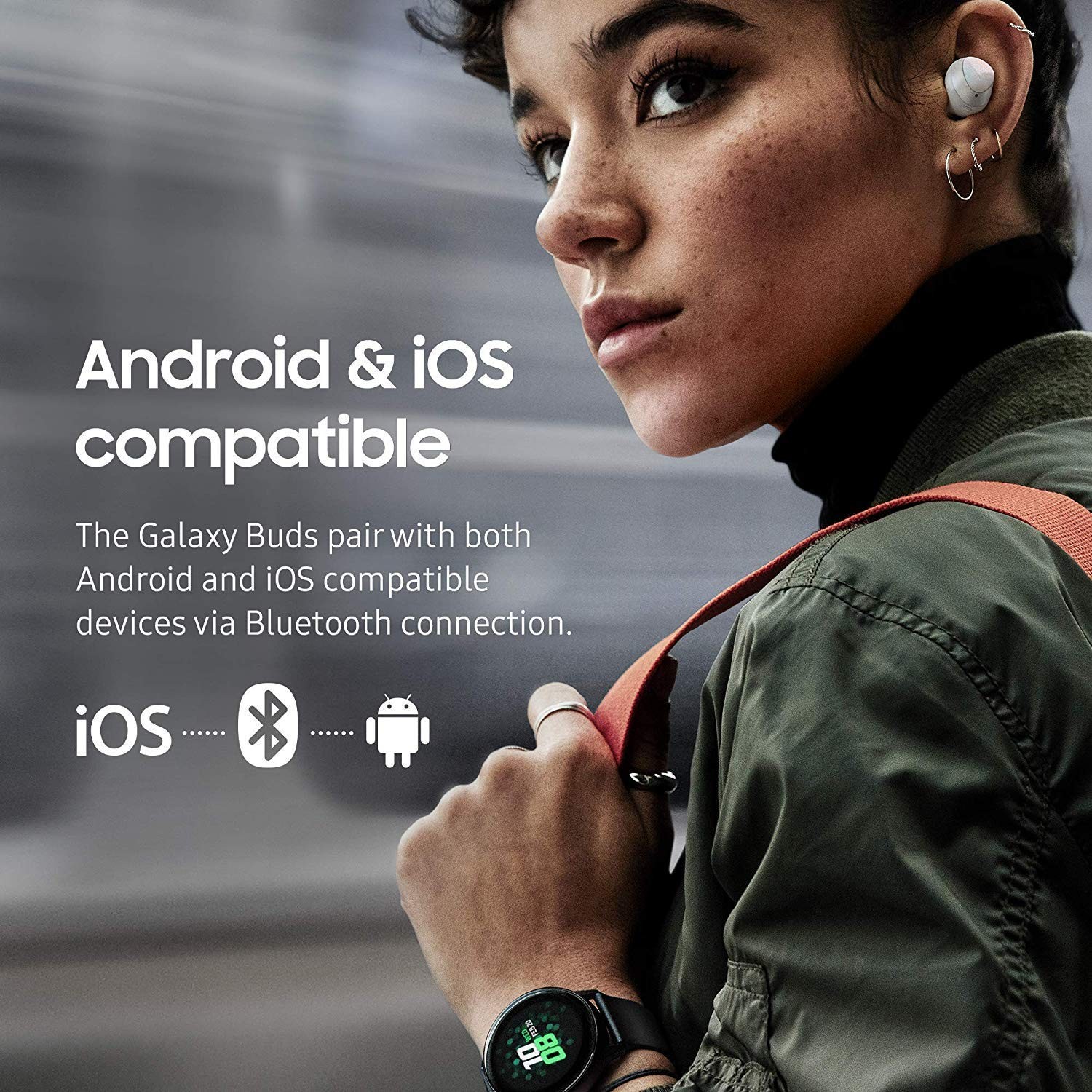Samsung Galaxy Buds True Wireless In-Ear Bluetooth Headphones – Aura Glow White