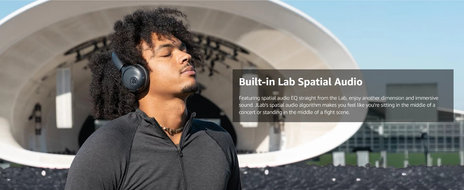 JLab Go Lux ANC Wireless Headphones Hybrid ANC Premium On-Ear Headset Sage