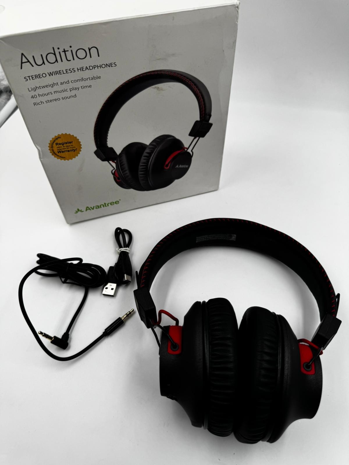 Avantree Audition Stereo Wireless Headphones