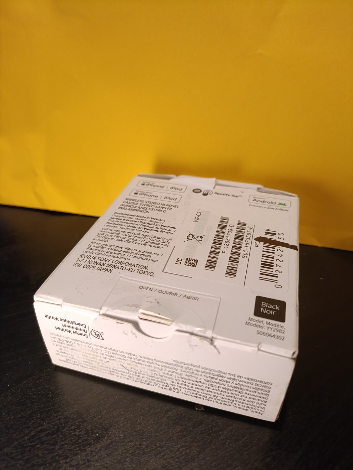 Sony WF-C510 True Wireless Earbuds in Black – New Open Box