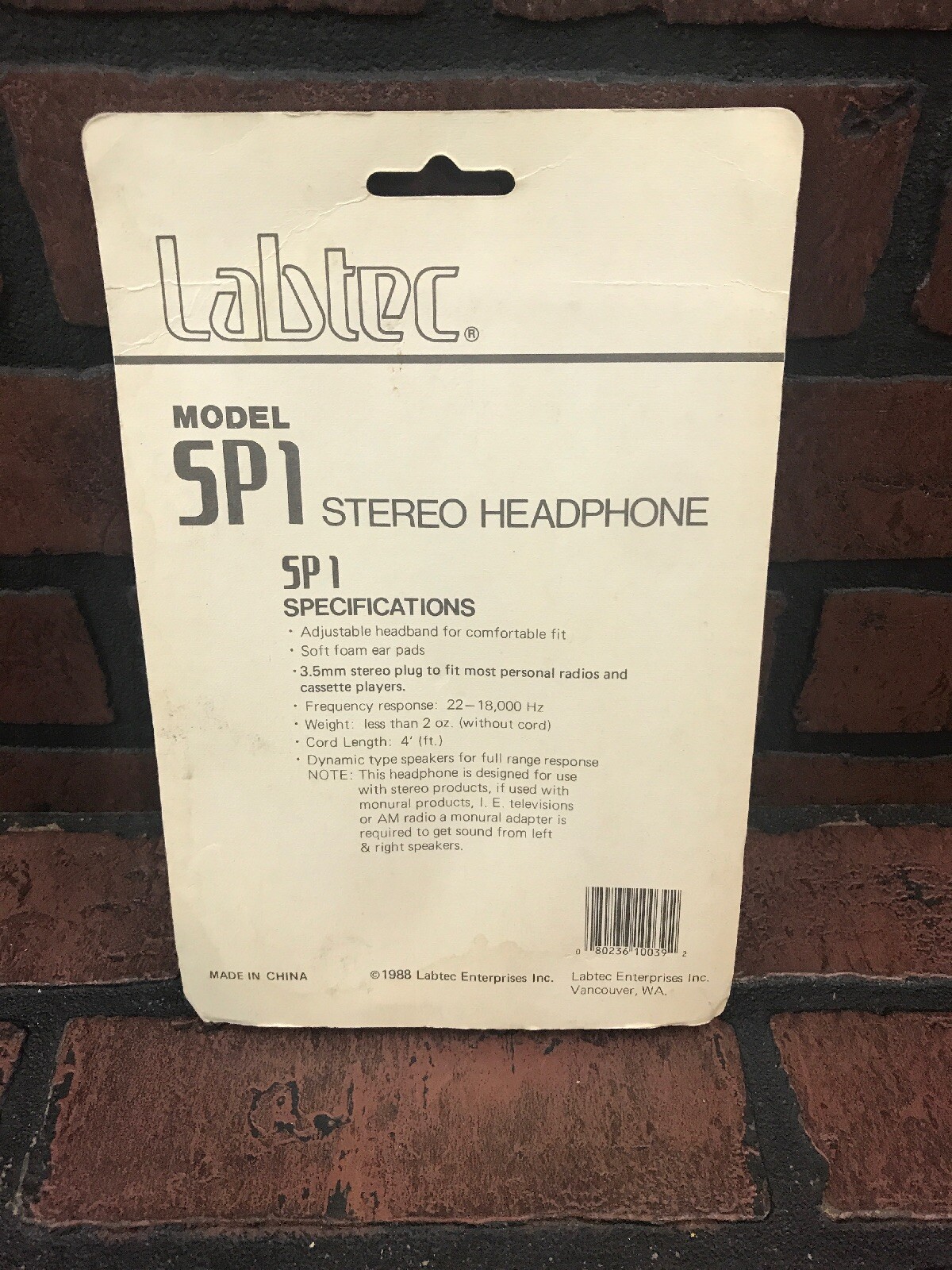Labtec SP1 Vintage Stereo Headphones